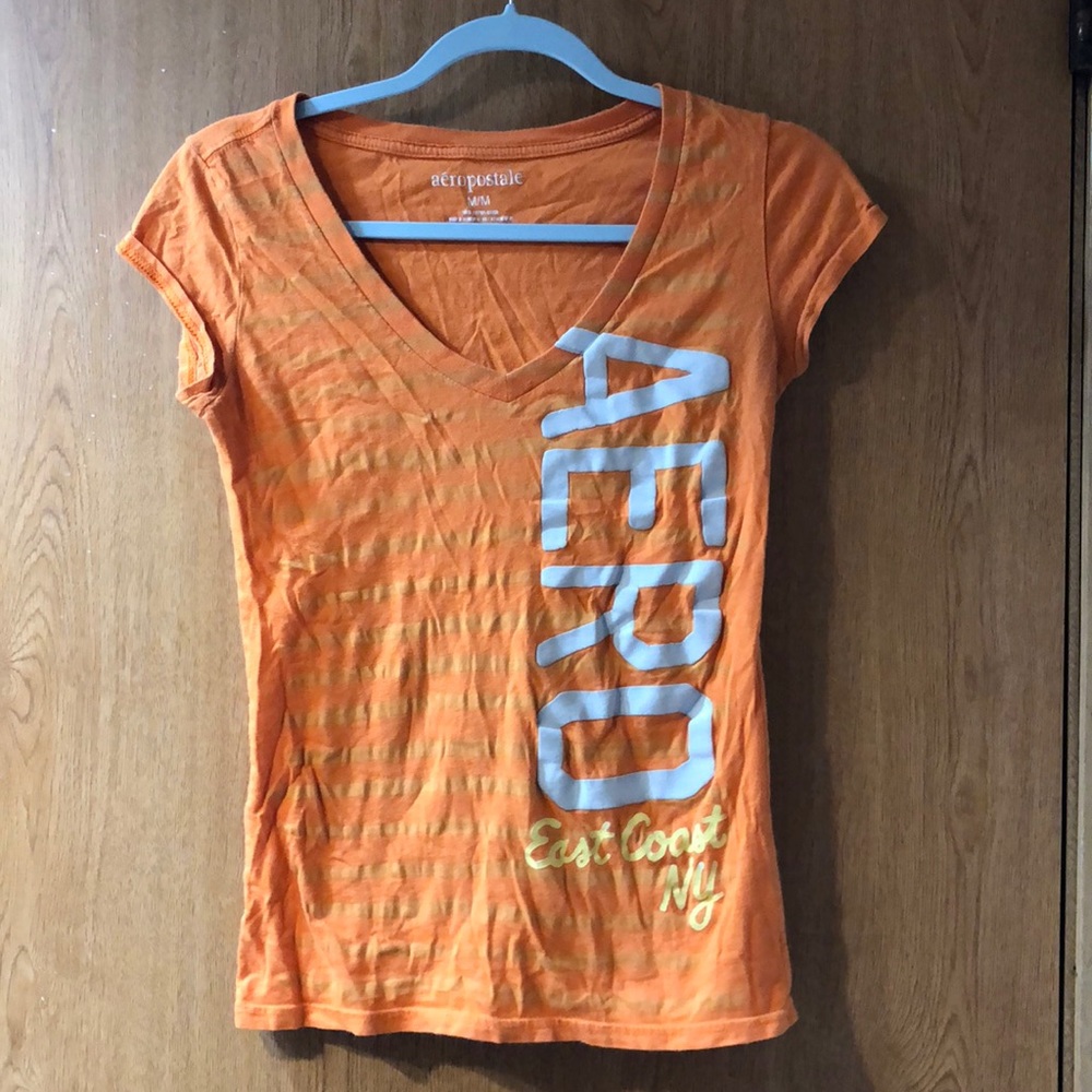 Aeropostale Orange Girl/Woman’s Vneck